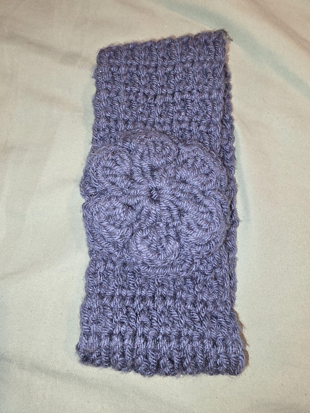 Handmade Purple/Blue Crochet Flower Headband